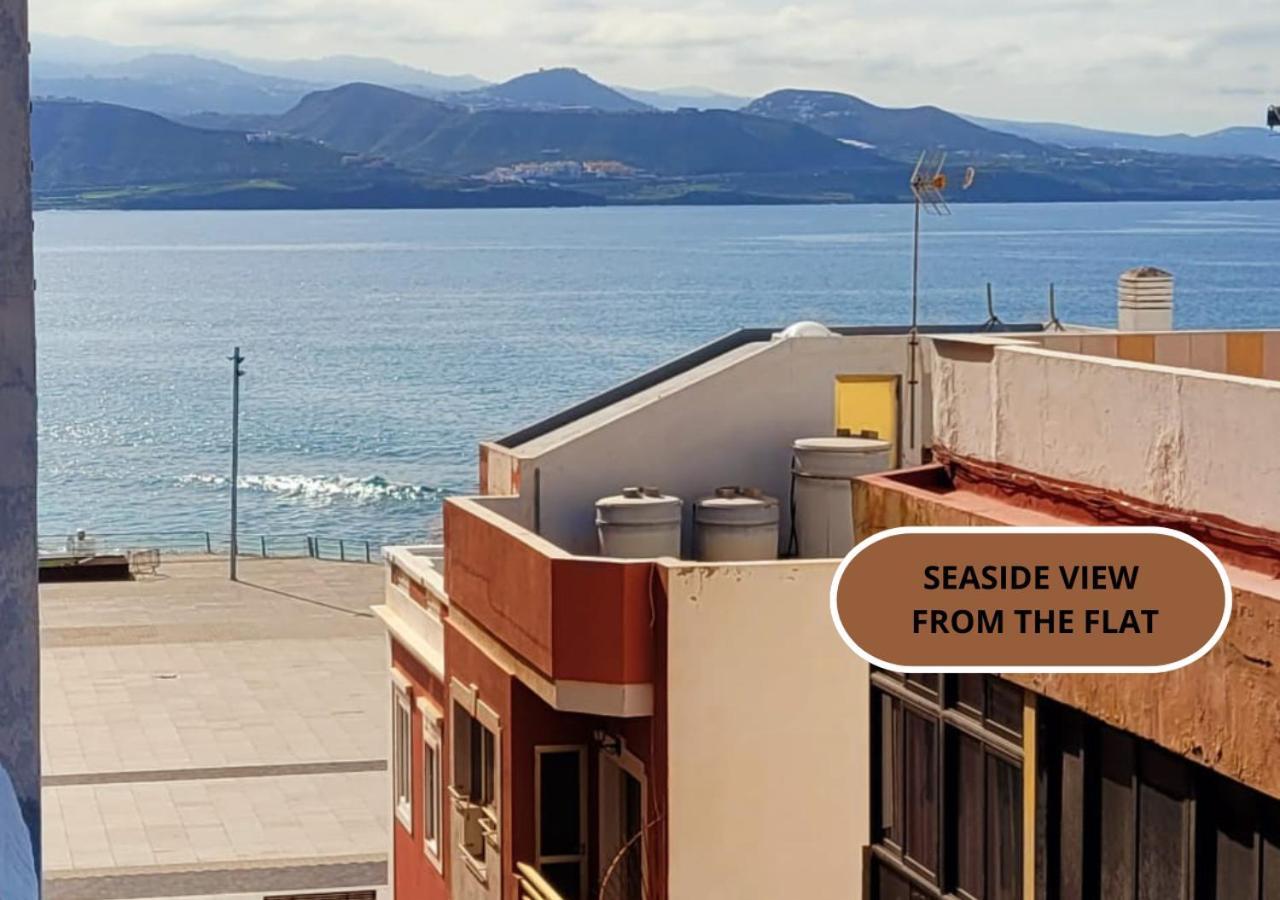 Casita Canaria Playa Beachfront Access & Lateral Ocean View With Terrace Las Palmas de Gran Canária Exterior foto